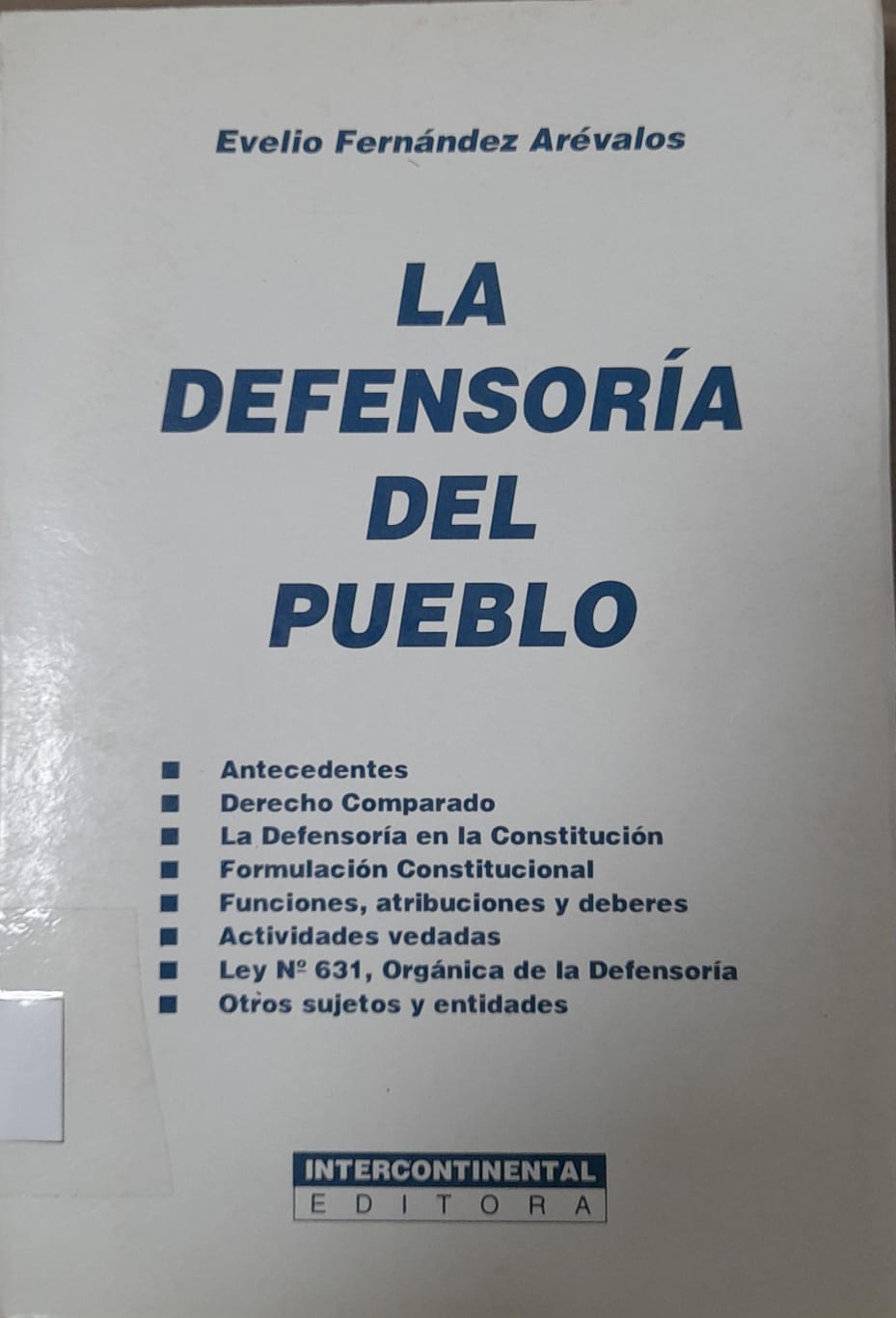 La Defensoría del Pueblo