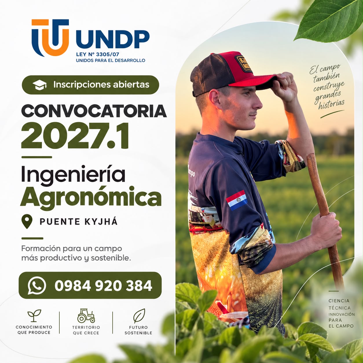 Convocatoria Ing. Agronómica 2027.1