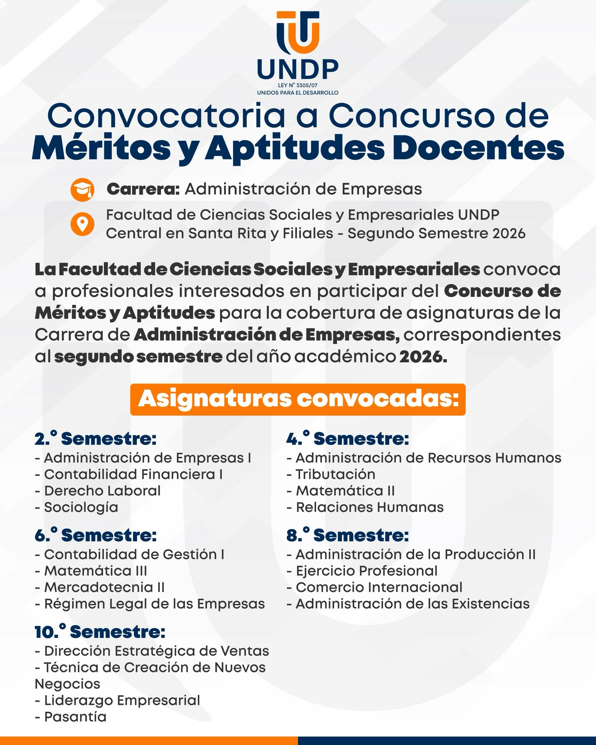 CONVOCATORIA A CONCURSO DE MÉRITOS Y APTITUDES DOCENTES