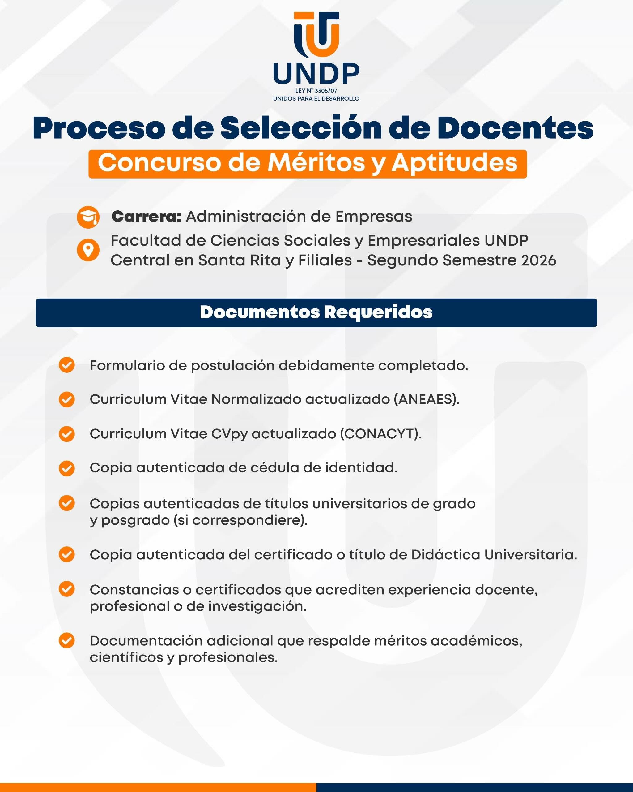 CONVOCATORIA A CONCURSO DE MÉRITOS Y APTITUDES DOCENTES